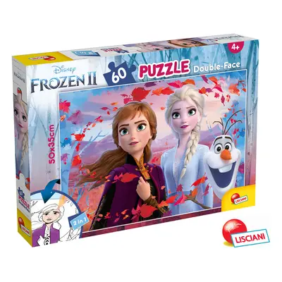 FROZEN II Puzzle 60 oboustranné 50x35 cm 2v1