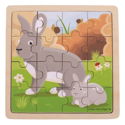 Bigjigs Toys Puzzle králík s králíkem