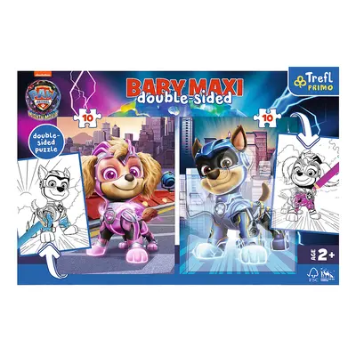 Trefl Puzzle Baby MAXI 2x10 - Hrdinští pejsci / Viacom PAW PATROL: THE MIGHTY MOVIE