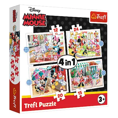 Trefl Puzzle 4v1- Minnie s přáteli / Disney Minnie