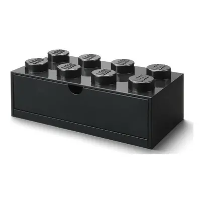 LEGO® stolní box 8 se zásuvkou černá 316 x 158 x 113 mm