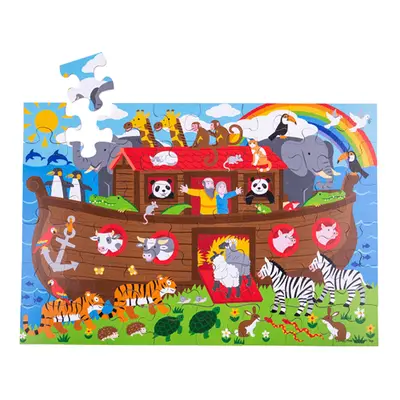 Bigjigs Toys Podlahové puzzle Noemova archa 48 dílků