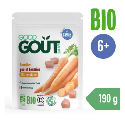 Good Gout BIO Mrkev s farmářským kuřátkem (190 g)