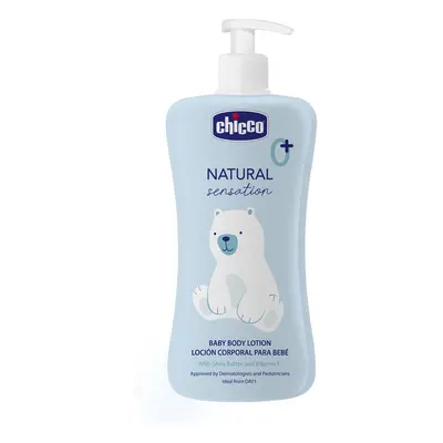 CHICCO Mléko tělové Natural Sensation s bambuckým máslem a vitamínem E 500ml, 0m+