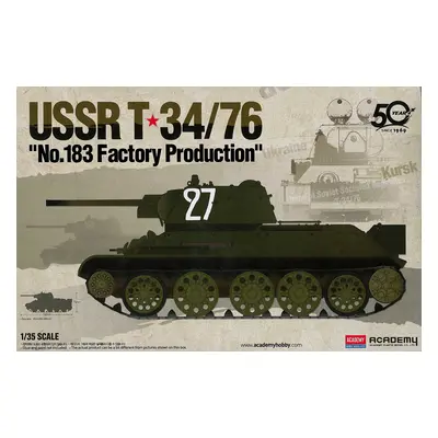 Model Kit tank 13505 - USSR T-34/76 "No.183 Factory Production" (1:35)