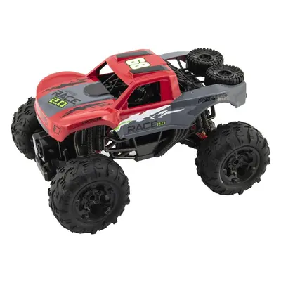 Auto RC terénní 4x4 červené plast 29cm 2,4GHz na baterie + dobíjecí pack