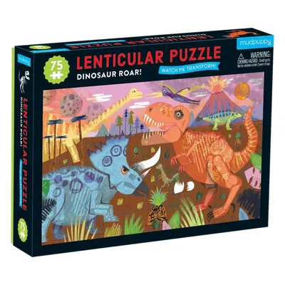 Mudpuppy Puzzle Lentikulární Dinosauři 75 dílků