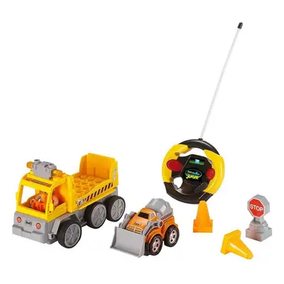 Autíčko REVELL 23003 JUNIOR - Tow Loader with excavator - 40 MHz