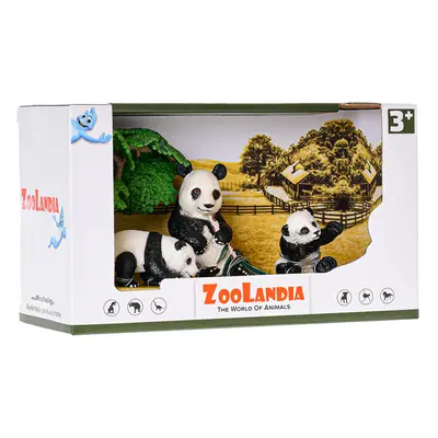 Zoolandia panda s mláďaty a doplňky