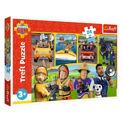 Trefl Puzzle 24 Maxi - Požárník Sam a přátelé / Prism A&D Fireman Sam