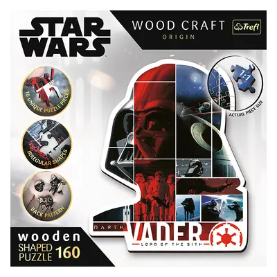 Trefl Dřevěné puzzle 160 dílků - Darth Vader / Lucasfilm Star Wars