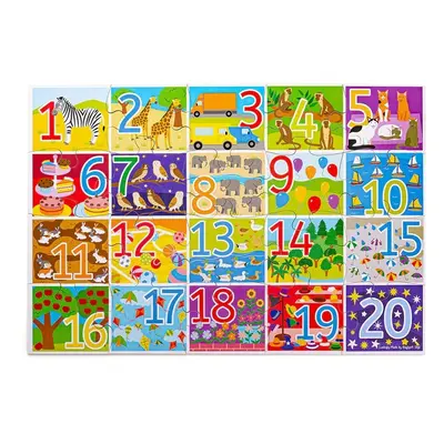 Bigjigs Toys Podlahové puzzle počítání 20 dílků