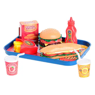 Fast food set s podnosem 26x19cm 26ks