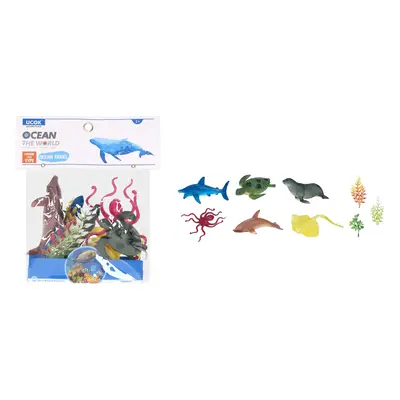 Zvířátka figurky mořský svět 6 ks set 10 cm