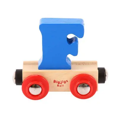 Bigjigs Rail Vagónik dřevěné vláčkodráhy - Písmeno F