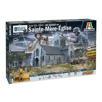 Model Kit diorama 6199 - Battle of Normandy: Saint-Mere-Église 6 June 1944 (1:72)