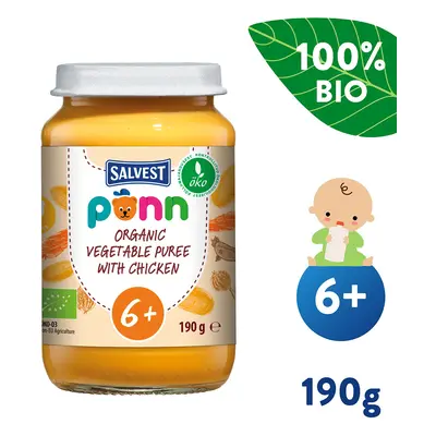 Salvest PONN BIO Kuřecí maso se zeleninovým pyré (190 g)