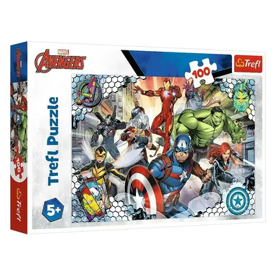 Trefl Puzzle 100 dílků - Slavní Avengeři / Disney Marvel The Avengers