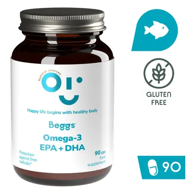 Beggs Omega-3, EPA+DHA (90 kapslí)