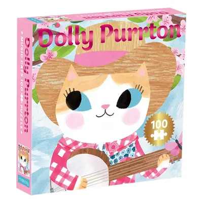 Mudpuppy Puzzle Kočka Dolly Parton 100 dílků