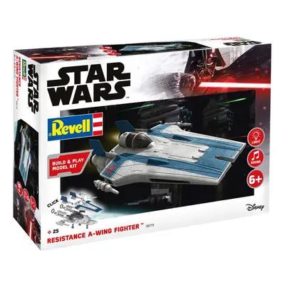 Build & Play SW 06773 - Resistance A-wing Fighter, blue (světelné a zvukové efekty) (1:44)