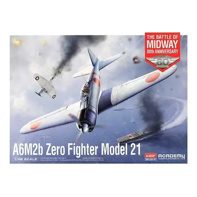 Model Kit letadlo 12352 - A6M2b Zero Fighter Modrel 21 "Battle of Midway" (1:48)