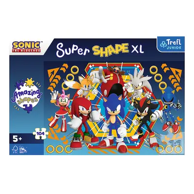 Trefl Puzzle 104 XL Super Shape - Sonicův svět