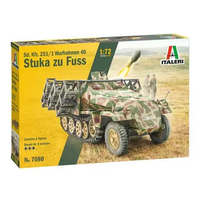 Model Kit tank 7080 - Sd. Kfz. 251/1 Wurfrahmen Stuka zu Fuss (1:72)