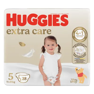 HUGGIES® Plenky jednorázové Extra Care 5 (12-17 kg) 28 ks