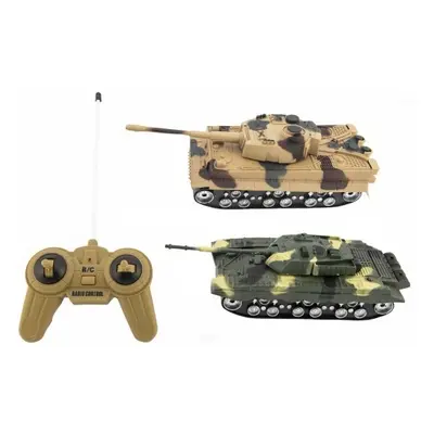 Tank RC 2ks 25cm plast na baterie se zvukem se světlem