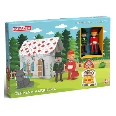 Igráček Červená čepička - kreativní set s pohádkou