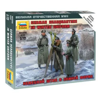 Wargames (WWII) figurky 6232 - German Headquarters in winter uniform (1:72)