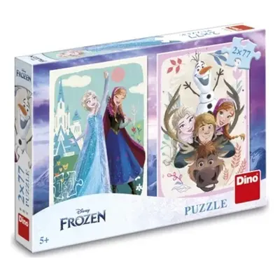 Puzzle Frozen: Anna a Elsa 2x77 dílků