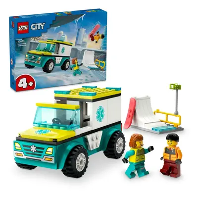 LEGO® City 60403 Sanitka a snowboardista