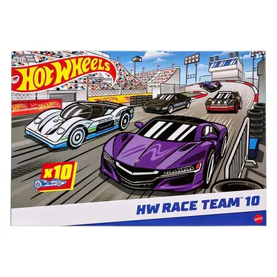 Sada autíček Hot Wheels 10ks sportovní angličák