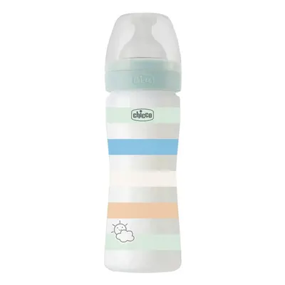 CHICCO Láhev kojenecká Well-being silikon 250ml chlapec