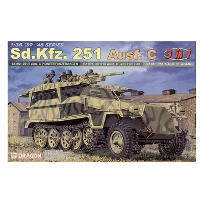 Model Kit military 6224 - Sd.Kfz.251 Ausf.C (3 IN 1) (1:35)