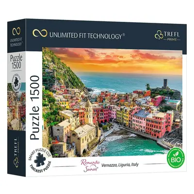 Trefl Prime puzzle 1500 UFT - Romantický západ slunce: Vernazza, Ligurie, Itálie