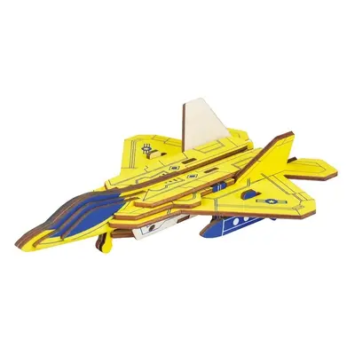 Woodcraft Dřevěné 3D puzzle Stíhačka F22 raptor