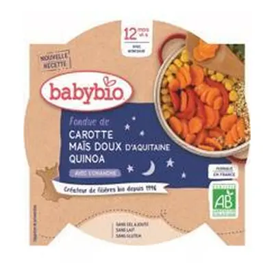 BABYBIO Večerní menu mrkev a sladká kukuřice s quinoa (230 g)