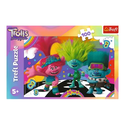 Trefl Puzzle 100 dílků - Zábavní Trollové / Universal Trolls 3 (2023)