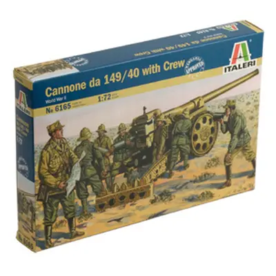 Model Kit figurky 6165 - WWII - Cannone da 149/40 with Crew (1:72)