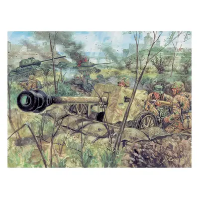 Model Kit figurky 6096 - WWII - GERMAN PAK40 AT GUN & CREW (1:72)