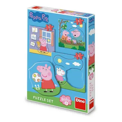 Dino PEPPA PIG RODINA 3-5 baby Puzzle set