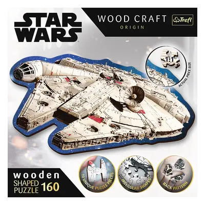 Trefl Dřevěné puzzle 160 dílků - Millennium Falcon