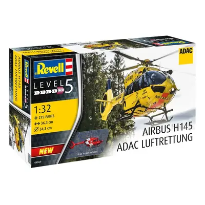 Plastic ModelKit vrtulník 04969 - H145 "ADAC/REGA" (1:32)