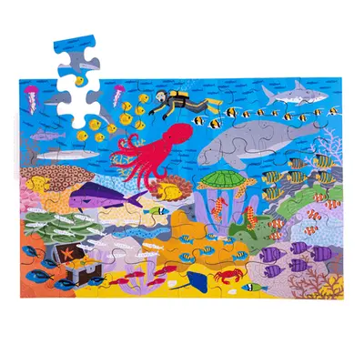 Bigjigs Toys Podlahové puzzle Podmořský svět 48 dílků