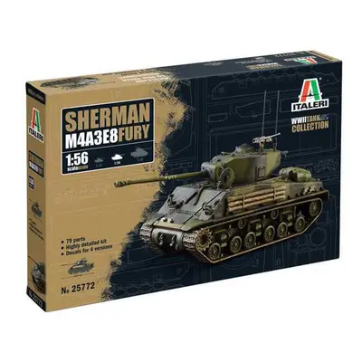 Model Kit tank 25772 - M4A3E8 Sherman "Fury" (1:56)