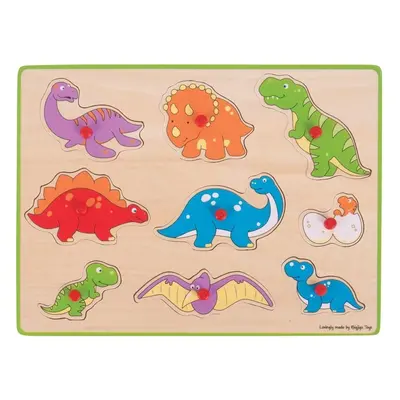 Bigjigs Toys Vkládací puzzle dinosauři