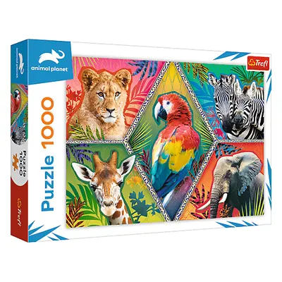 Trefl Puzzle 1000 - Exotická zvířata